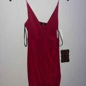 Missguided Red Backless Dress